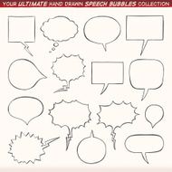 Comics bubble speech