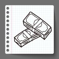 money bill doodle drawing N31