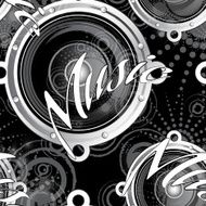 Musical grunge background N3
