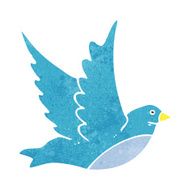 cartoon flying bird N44