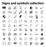 Big doodle set collection icon vector N3