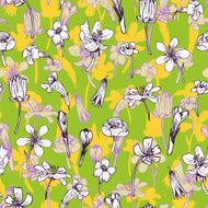 Vector seamless pattern with herbs N2