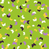 Vector seamless pattern with butterflies N3