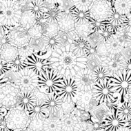 Seamless abstract pattern floral and summer background N2