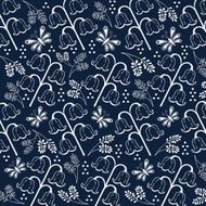 flower and leaf hand drawn doodle illustration