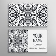 Business card decorative ornamental invitation collection Hand drawn Islam Arabic N6