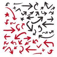 classic doodle style arrows set N2