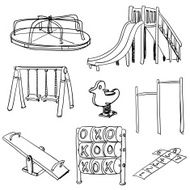 Playground collection in black and white