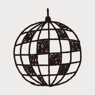 disco ball doodle N14