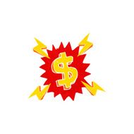 cartoon dollar symbol N15
