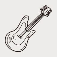 Electric guitar doodle N6