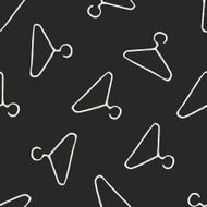 hanger doodle seamless pattern background N6