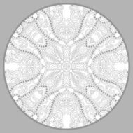 coloring book page for adults - zendala joy to older N30