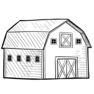 Dutch barn sketch