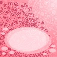 Abstract floral pattern romantic