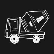 Cement Truck doodle N7