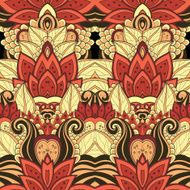 Vector Seamless Abstract Tribal Pattern N52