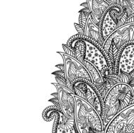 Oriental paisley pattern
