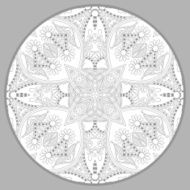 coloring book page for adults - zendala joy to older N33