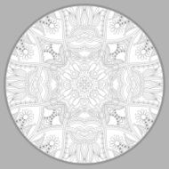 coloring book page for adults - zendala joy to older N36