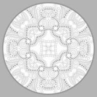 coloring book page for adults - zendala joy to older N37