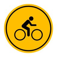 Bicycle icon great for any use Vector EPS10