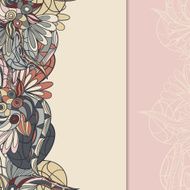 border with abstract hand-drawn pattern N18