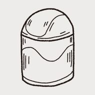 trash can doodle N25