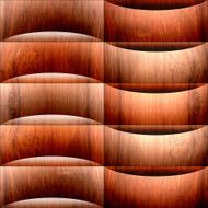 Abstract paneling pattern - waves decoration wooden texture N8