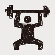 weightlifting doodle N8