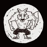 Werewolf doodle N30