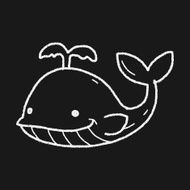 Whale doodle N21