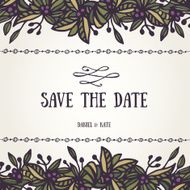 Save the date card template N2