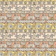 Tribal color seamless vector pattern