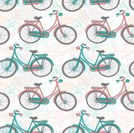 bicycles seamless pattern N6