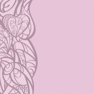 Multicolored hand drawn floral card N5