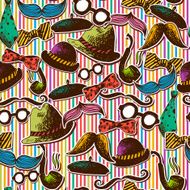 Hand Drawn Hipster Seamless Background N4
