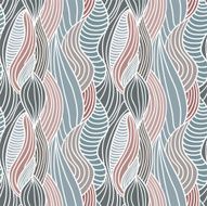 Seamless waves hand-drawn pattern N15