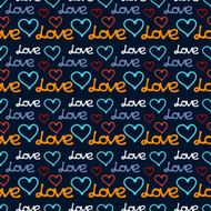 Valentines day seamless pattern with hearts