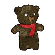 cartoon cute black bear N56