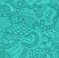 Hand drawn grass seamless pattern