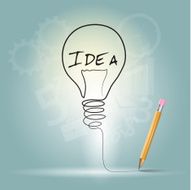 Idea graphic design vector illustration