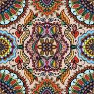 Vector geometric pattern with seamless texture Tribal ethnic ornament N6