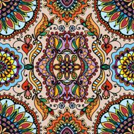 Vector geometric pattern with seamless texture Tribal ethnic ornament N6