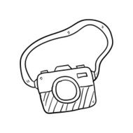 camera hand drawn vector illustration N2