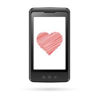 Smart phone with heart