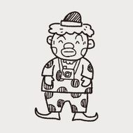 clown doodle drawing N142