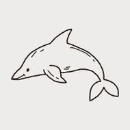 Dolphin doodle N7