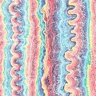 Colorful seamless waves hand-drawn pattern N9