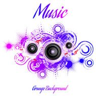 Musical grunge background N4